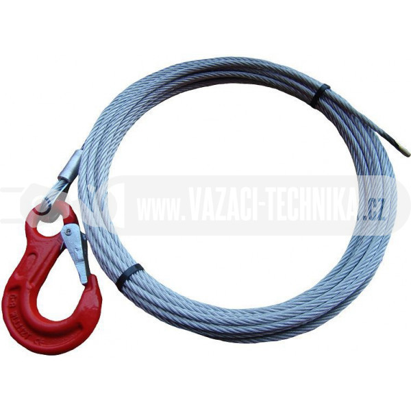 obrázek Navijákové lano STANDARD pr.5 mm s hákem 8 m