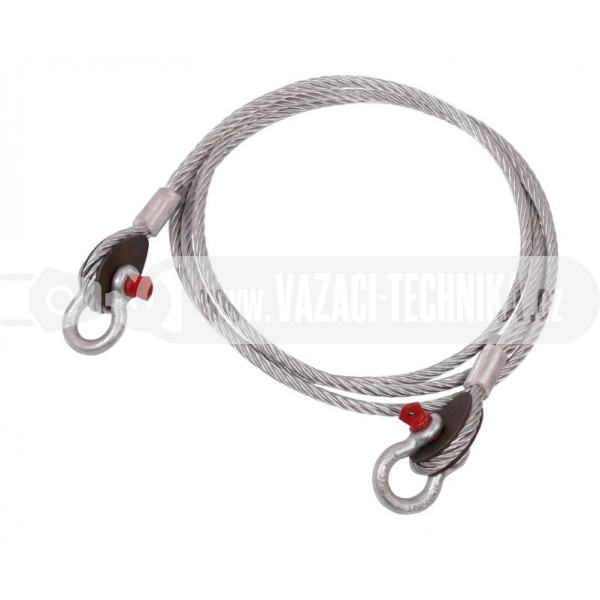 obrázek Vyproštovací ocelové lano pr.20 mm 4 m